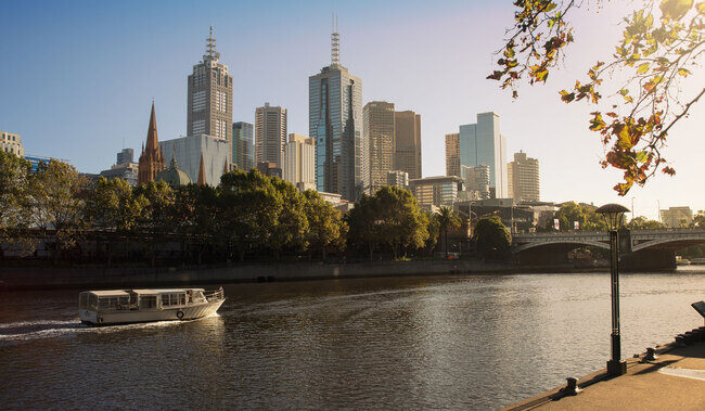 Melbourne skyline and Yarra River, where Training SpaceFinder operates